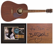 Bob Dylan Signed Martin D-15 Acoustic Guitar -- Also With Dylans RIAA Award for Time Out of Mind -- With Roger Epperson COA